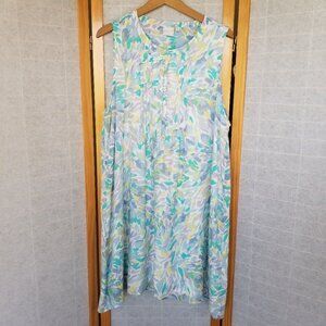 Zac & Rachel Size XL Dress Watercolor Print Relaxed Fit
